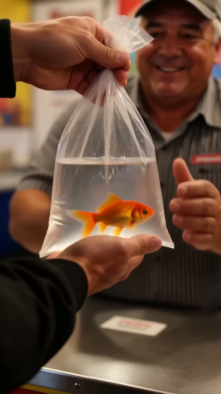 Still frame from the video answering: Can You Give a Live Goldfish as a Prize in Massachusetts?
